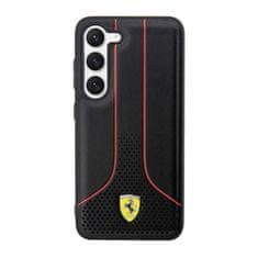 Ferrari Kolekce Ferrari Perforated 296P – Pouzdro Na Samsung Galaxy S23 (Černé)