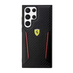 Ferrari Carbon Contrast Edges - Samsung Galaxy S23 Ultra Pouzdro (Černé)