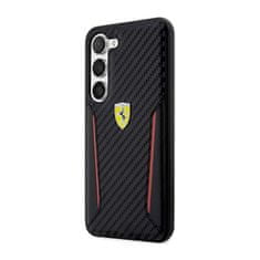 Ferrari Ferrari Carbon Contrast Edges - Samsung Galaxy S23 Pouzdro (Černé)