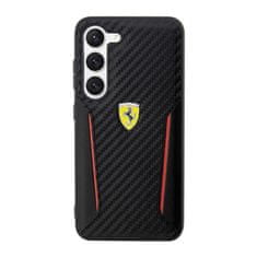 Ferrari Ferrari Carbon Contrast Edges - Samsung Galaxy S23 Pouzdro (Černé)