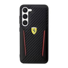 Ferrari Ferrari Carbon Contrast Edges - Samsung Galaxy S23+ Pouzdro (Černé)
