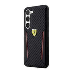 Ferrari Ferrari Carbon Contrast Edges - Samsung Galaxy S23+ Pouzdro (Černé)