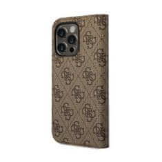 Guess Guess 4G Metal Camera Outline Booktype Case - Kryt Na Iphone 14 Pro (Hnědý)