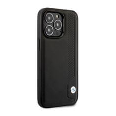Bmw Bmw Leather Blue Dots - Kryt Na Iphone 14 Pro Max (Černý)