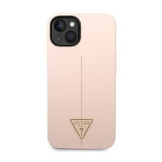 Guess Guess Silicone Triangle Logo - Kryt Na Iphone 14 Plus (Růžový)