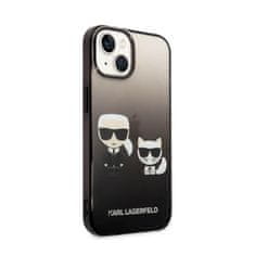 Karl Lagerfeld Karl Lagerfeld Gradient Ikonik Karl & Choupette - Kryt Na Iphone 14 (Černý)