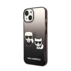 Karl Lagerfeld Karl Lagerfeld Gradient Ikonik Karl & Choupette - Kryt Na Iphone 14 Plus (Černý