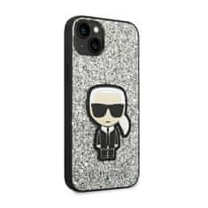 Karl Lagerfeld Karl Lagerfeld Glitter Flakes Ikonik - Kryt Na Iphone 14 (Stříbrný)