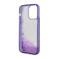 Guess Guess Liquid Glitter Transculent 4G - Kryt Na Iphone 14 Pro Max (Purpurový)