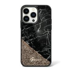Guess Guess Liquid Glitter Marble - Kryt Na Iphone 14 Pro Max (Černý)