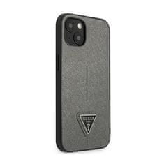 Guess Guess Saffiano Triangle Logo Case - Kryt Na Iphone 14 (Stříbrná)