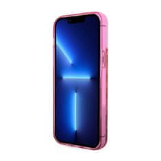 Guess Guess Liquid Glitter Transculent 4G - Kryt Na Iphone 14 Pro Max (Růžový)