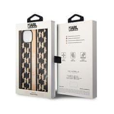 Karl Lagerfeld Karl Lagerfeld Monogram Stripe - Kryt Na Iphone 14 Plus (Hnědý)