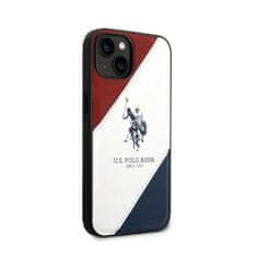 Us Polo Assn Tricolor Embossed - Iphone 14 Pouzdro (Bílá)