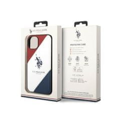 Us Polo Assn Tricolor Embossed - Iphone 14 Pouzdro (Bílá)