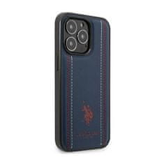 US Polo Us Polo Assn Leather Stitch - Kryt Na Iphone 14 Pro Max (Granátový)