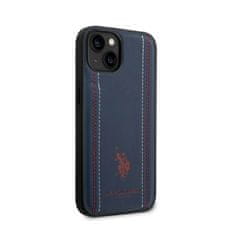US Polo Us Polo Assn Leather Stitch - Kryt Na Iphone 14 Plus (Granátový)