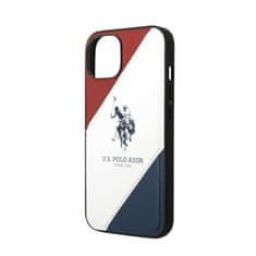 Us Polo Assn Tricolor Embossed - Iphone 14 Plus Pouzdro (Bílá)