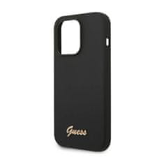 Guess Guess Silicone Vintage - Kryt Na Iphone 14 Pro Max (Černý)
