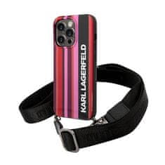 Karl Lagerfeld Karl Lagerfeld Color Stripes Strap - Kryt Na Iphone 14 Pro (Růžová)