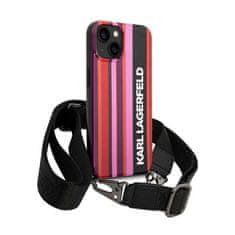 Karl Lagerfeld Karl Lagerfeld Color Stripes Strap - Kryt Na Iphone 14 (Růžová)