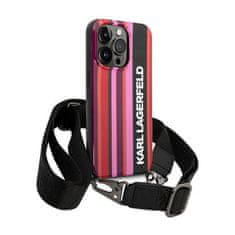 Karl Lagerfeld Karl Lagerfeld Color Stripes Strap - Kryt Na Iphone 14 Pro (Růžová)