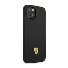 Ferrari Ferrari Silicone Metal Logo - Kryt Na Iphone 14 Plus (Černý)