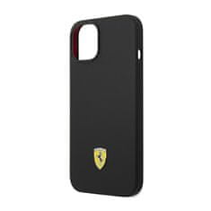 Ferrari Ferrari Silicone Metal Logo - Kryt Na Iphone 14 Plus (Černý)
