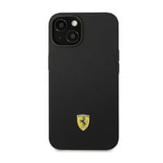 Ferrari Ferrari Silicone Metal Logo - Kryt Na Iphone 14 (Černý)