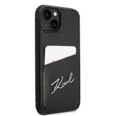 Karl Lagerfeld Karl Lagerfeld Signature Logo Cardslot - Kryt Na Iphone 14 Plus (Černý)