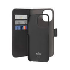 Puro Puro Wallet Detachable - Pouzdro 2V1 Iphone 15 Pro Max (Černé)