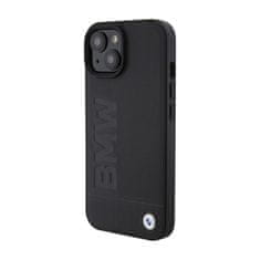 Bmw Bmw Leather Hot Stamp - Kryt Na Iphone 15 Plus (Černý)