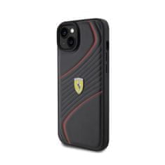 Ferrari Ferrari Twist Metal Logo - Kryt Na Iphone 15 Plus (Černý)