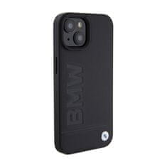 Bmw Bmw Leather Hot Stamp - Kryt Na Iphone 15 Plus (Černý)