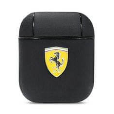 Ferrari Ferrari On Track Leather - Airpods 1/2 Gen Pouzdro (Černé)