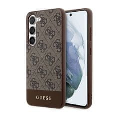 Guess Kolekce Kovového Loga Guess 4G Bottom Stripe – Pouzdro Na Samsung Galaxy S23+ (Br