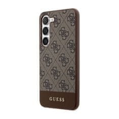 Guess Kolekce Kovového Loga Guess 4G Bottom Stripe – Pouzdro Na Samsung Galaxy S23+ (Br