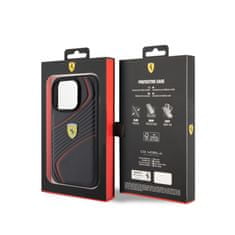 Ferrari Ferrari Twist Metal Logo - Kryt Na Iphone 15 Pro (Černý)