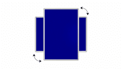 Allboards ,textilní nástěnka 180x120 cm (modrá),TF1812N