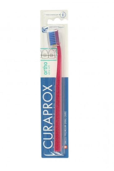 Curaprox CS 5460 ortho, Zubní kartáček Ultra soft, 1 ks Barva: Modro-žlutá