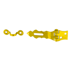 DOMAX ZOZ 75 Ozdobný závěs se zámkem 75x30x2,0 žlutý