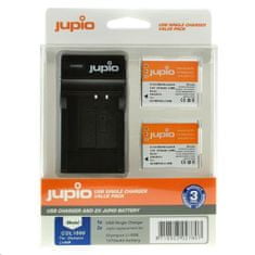 Jupio Set 2x baterie Li90B/92B 1270mAh a nabíječka pro Olympus