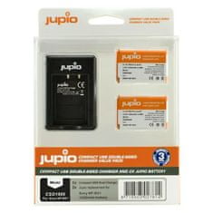 Jupio Set 2x baterie NP-BX1 - 1250 mAh + nabíječka pro Sony
