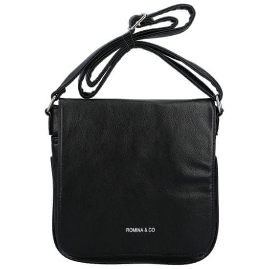 Romina & Co. Bags Dámské koženkové crossbody s klopou Debora, černá