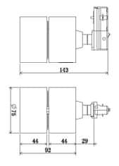 Light Impressions Deko-Light 1-fázový kolejnicový systém bodové svítidlo, Uni II Mini, Tilt, 11,3 W, DIM, 2700 K, 220-240V černá 160 mm 707188