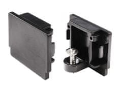 Light Impressions Deko-Light 1-fázový kolejnicový systém, D One koncovka, černá RAL 9011 15 mm 720031
