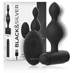 Black and Silver Tucker (Black), vibrační kuličky do análu s ovladačem