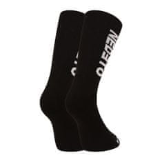 Nedeto 7PACK ponožky vysoké černé (7NDTP001-brand) - velikost M