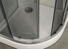 Arttec BRILIANT 90 x 90 cm - Parní sprchový box model 8 šedé sklo