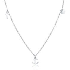 JVD Stříbrný náhrdelník se symboly SVLN0334XH20000